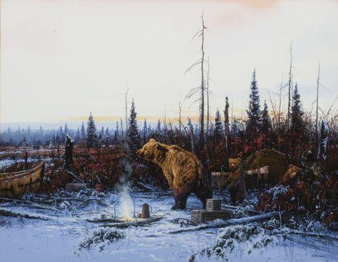 Grizzly Bears in Camp